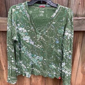 The North Face cotton green top